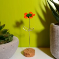 Figurine en verre n°007 Petite fleur 5 pétales Fleurs en verre soufflé
