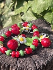 Parure bijoux en verre de Murano<br />Réf. PARURE001 Parure bijoux en verre de Murano