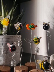 Figurines en verre soufflé Abeilles Figurines en verre soufflé Abeilles