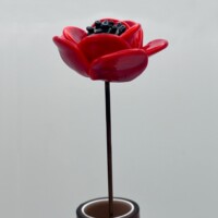 Fleur de pavot en verre de Murano Fleur de pavot en verre de Murano