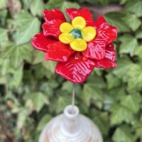 Rose de Noël en verre de Murano Rose de Noël en verre de Murano