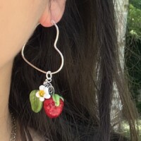 Boucles d’oreilles fraise Boucles d’oreilles fraise