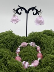 Boucles d’oreilles en forme de rose Idées cadeaux fêtes des mères