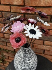 Bouquet de fleurs verre Murano Idées cadeaux fêtes des mères