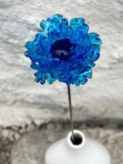Bleuet éternel en verre